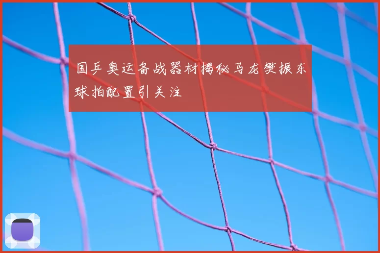 国乒奥运备战器材揭秘马龙樊振东球拍配置引关注